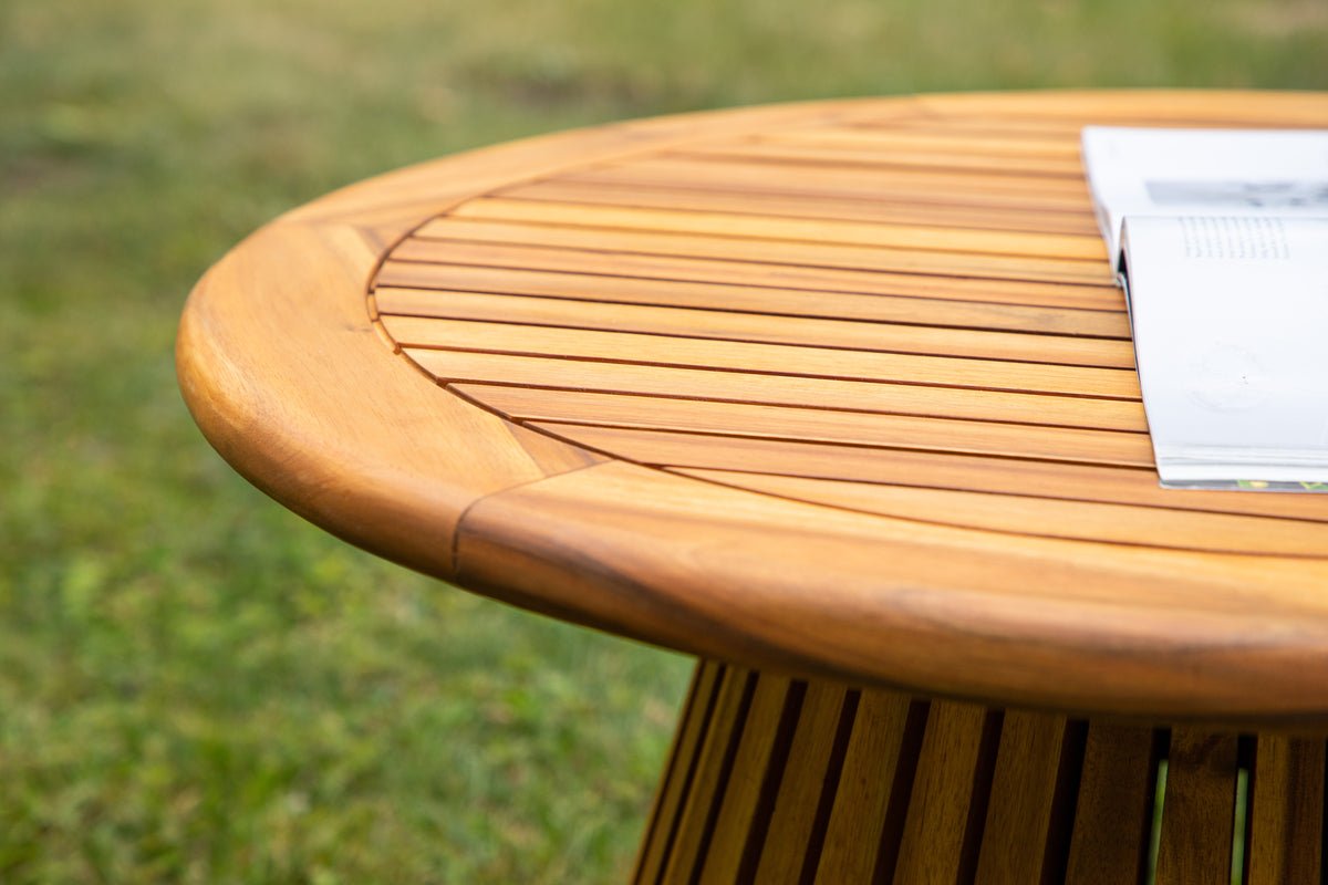 Garden Table Hewa - Round Side Table Made of Acacia Wood