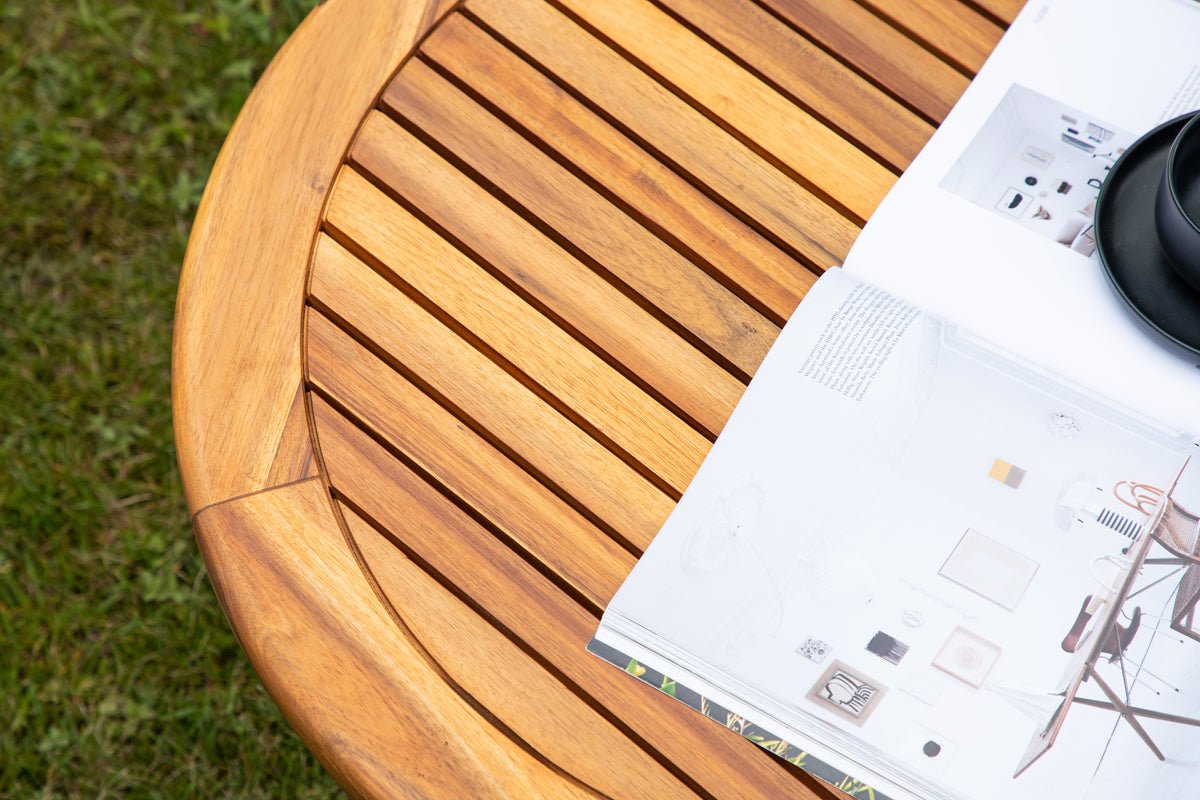 Garden Table Hewa - Round Side Table Made of Acacia Wood