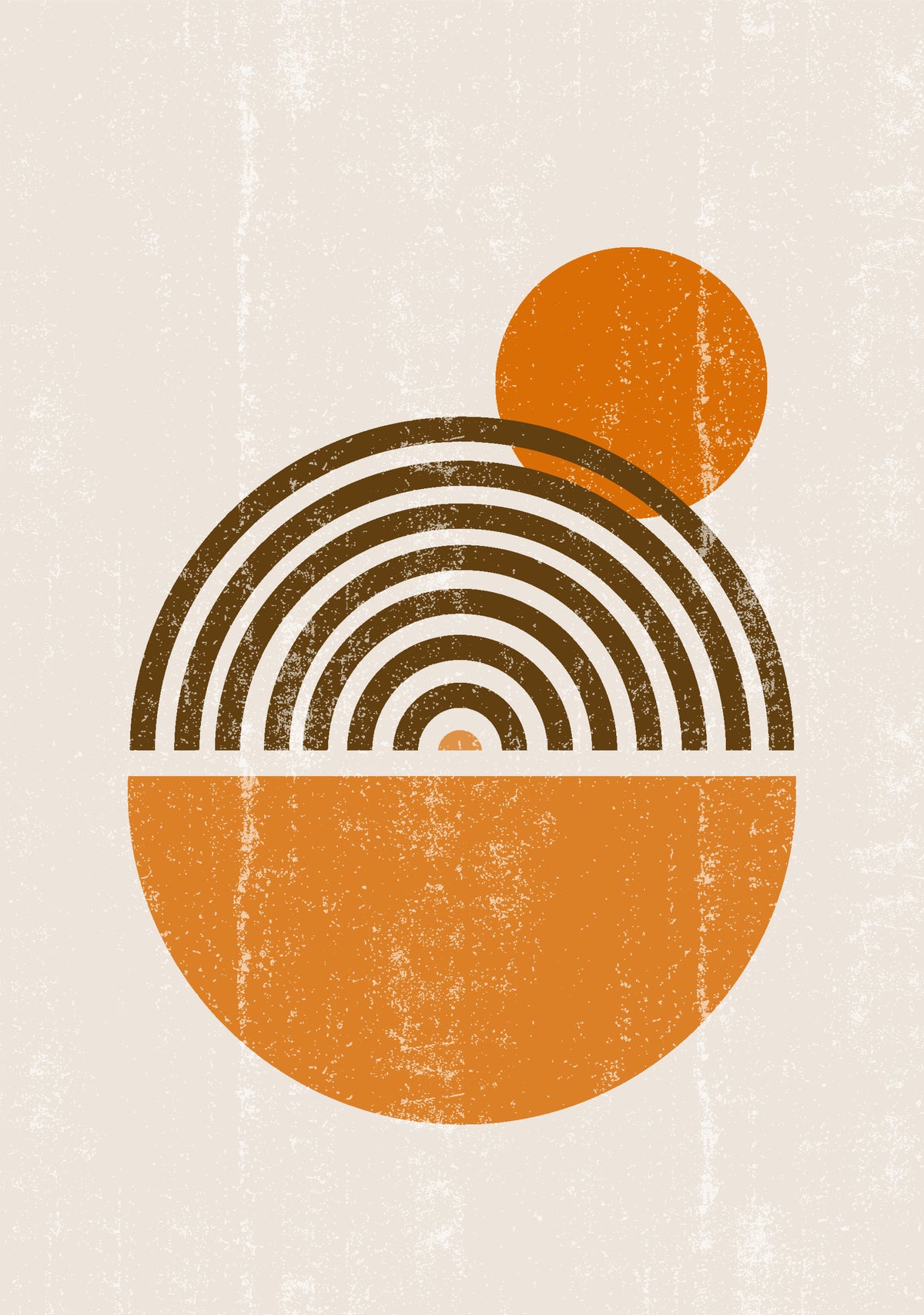 Poster Orange Ball made of high-quality paper