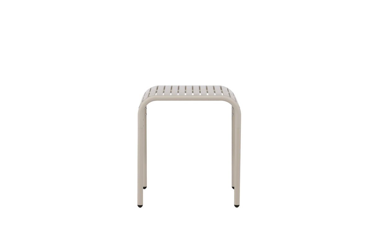 Garden table Tehani - light beige café table made of aluminum