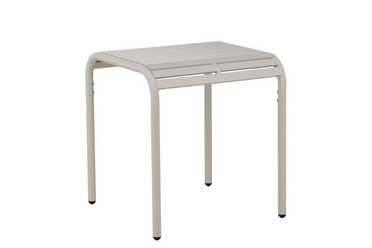 Garden table Tehani - light beige café table made of aluminum