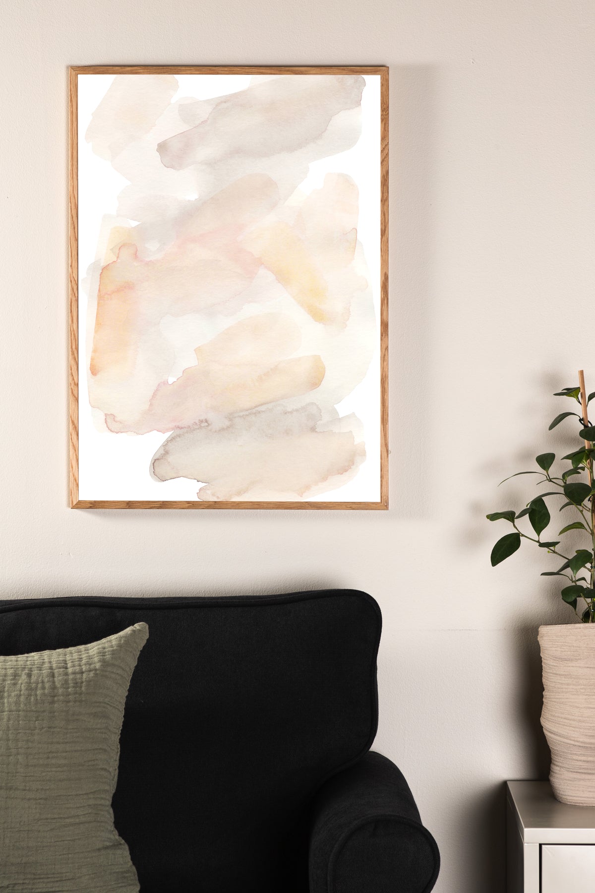Watercolor poster made of high-quality paper
