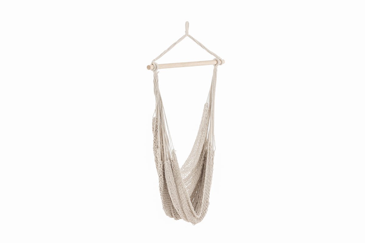 Garden Hanging Chair Lilo - made of cotton in cream white