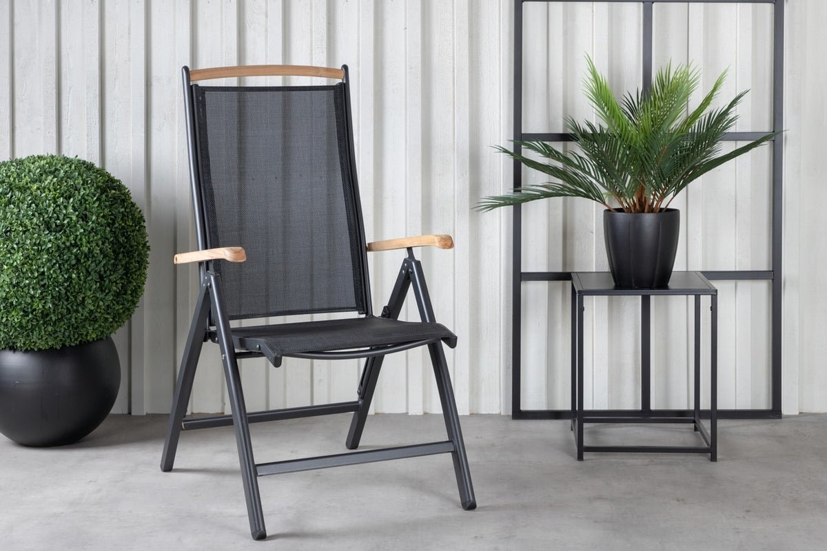 2-piece set - garden chair Clara made of Textilene in Black