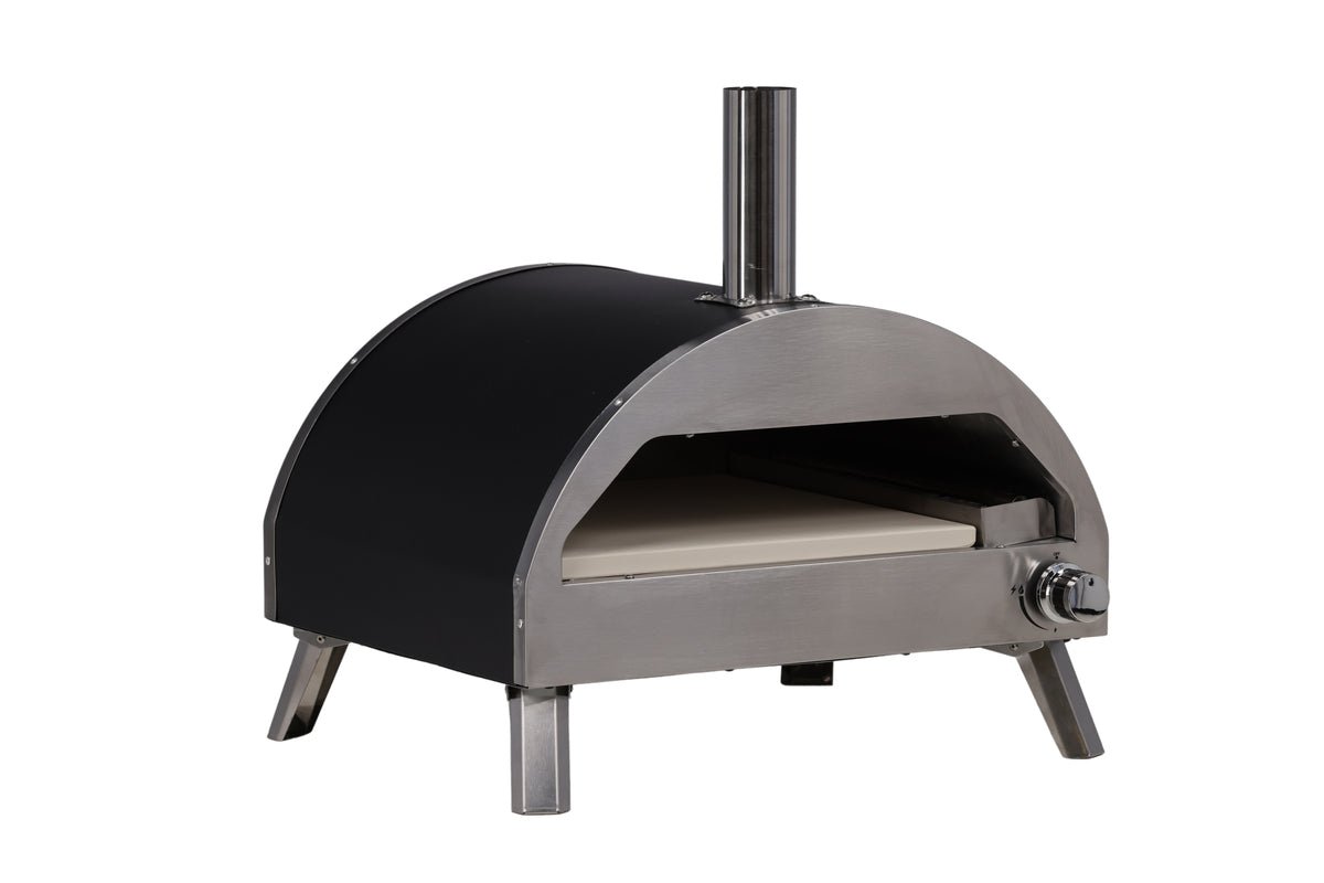 Pizza Oven Parma - made of steel, stainless steel, and ceramic in silver
