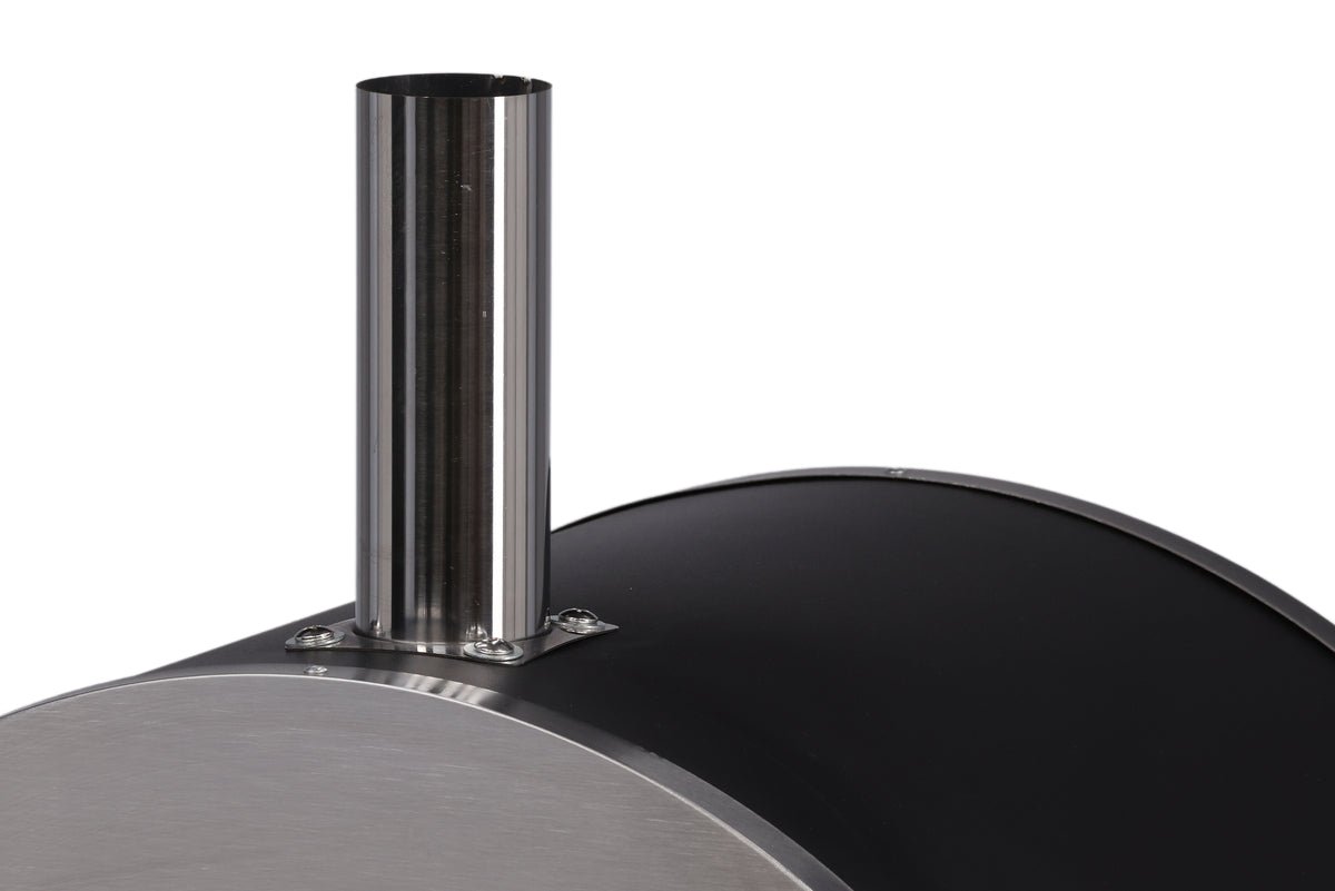 Pizza Oven Parma - made of steel, stainless steel, and ceramic in silver