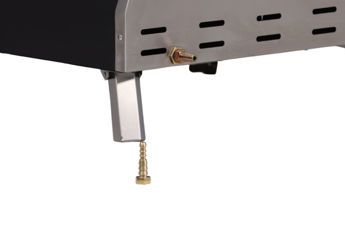 Pizza Oven Parma - made of steel, stainless steel, and ceramic in silver
