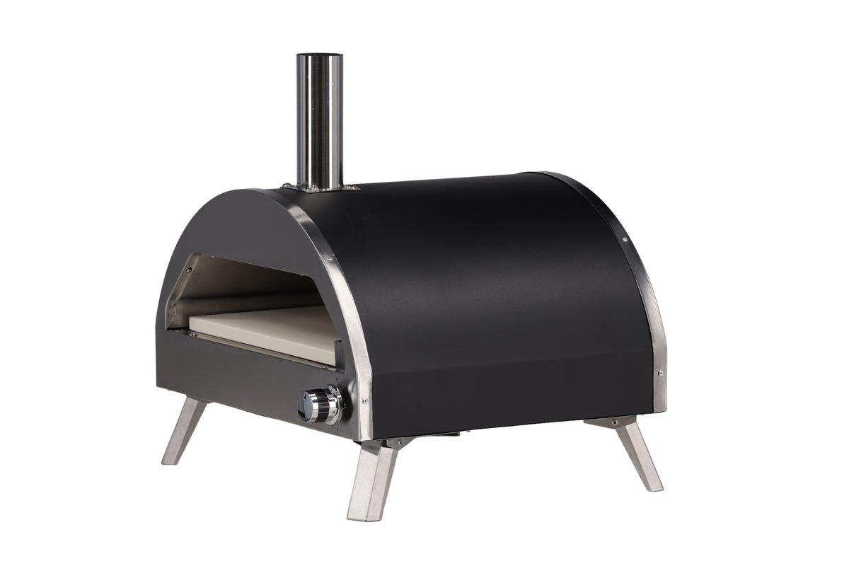 Pizza Oven Parma - made of steel, stainless steel, and ceramic in silver