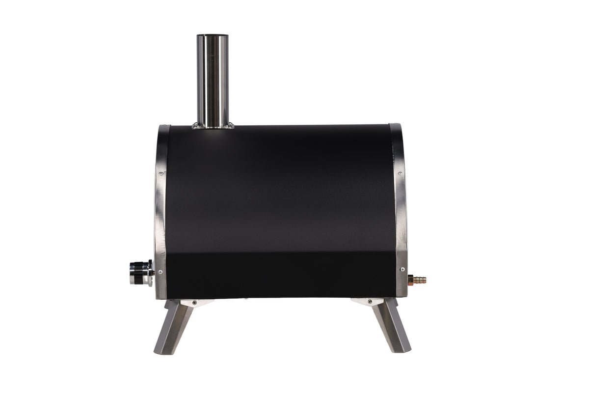 Pizza Oven Parma - made of steel, stainless steel, and ceramic in silver