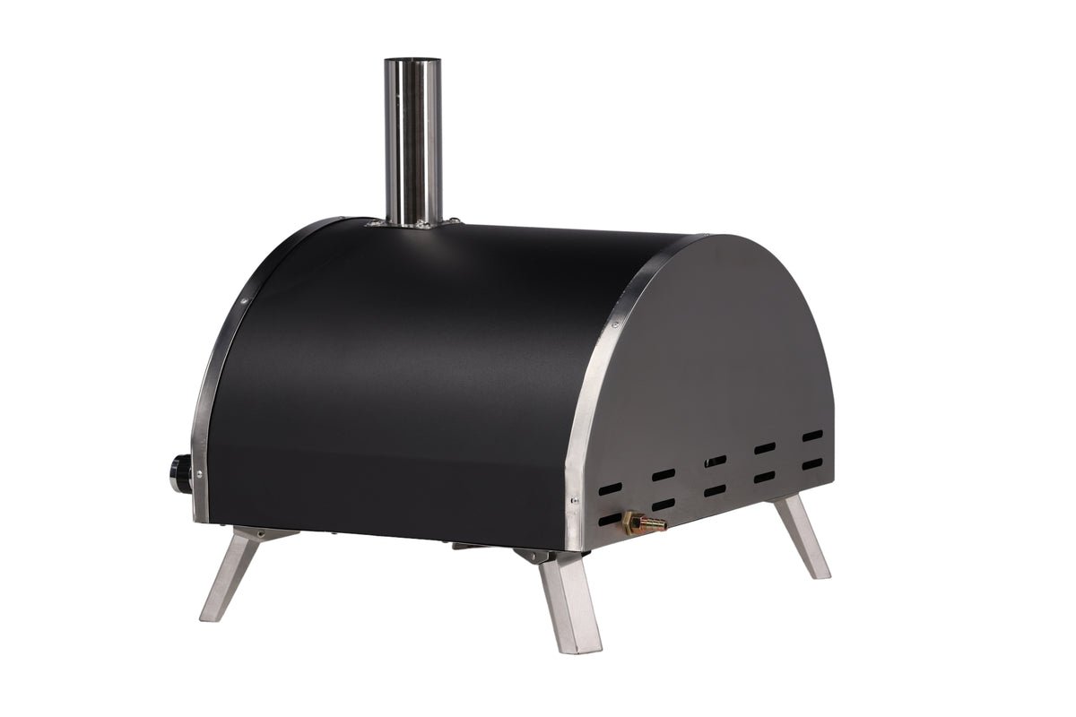 Pizza Oven Parma - made of steel, stainless steel, and ceramic in silver
