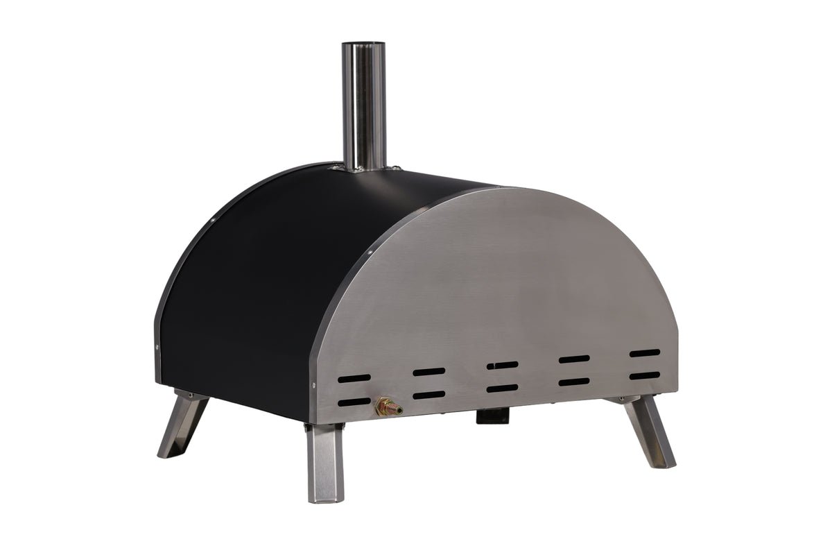 Pizza Oven Parma - made of steel, stainless steel, and ceramic in silver