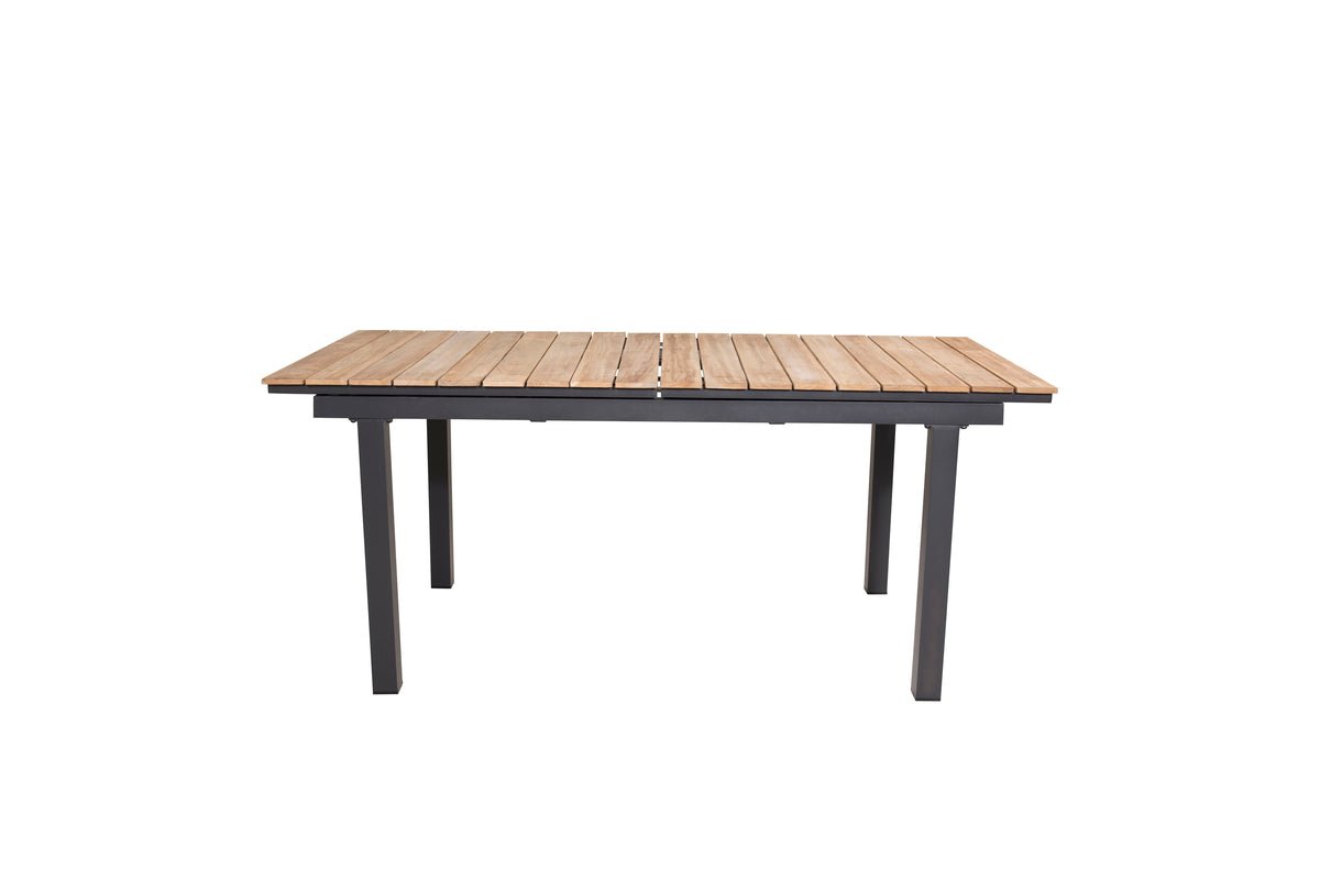 Garden table Caimana - an extendable dining table with a noble teak wood top