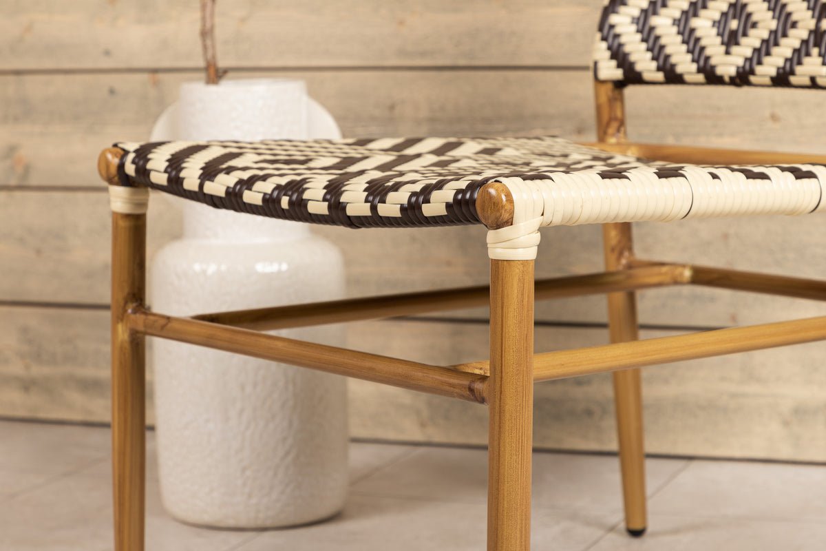 Gartenstuhl Carla - aus Rattan in Beige und Brauntönen