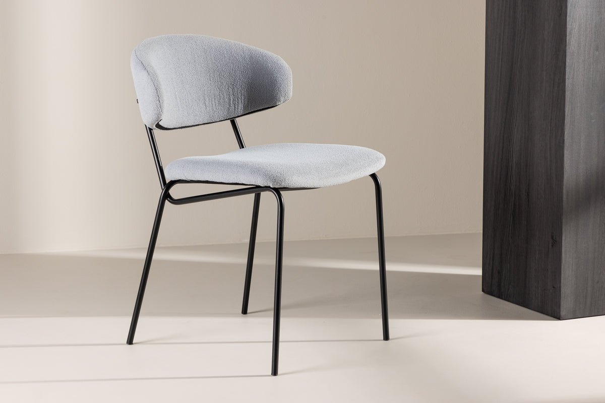 2-piece set - Antarctica chair with soft bouclé - fabric