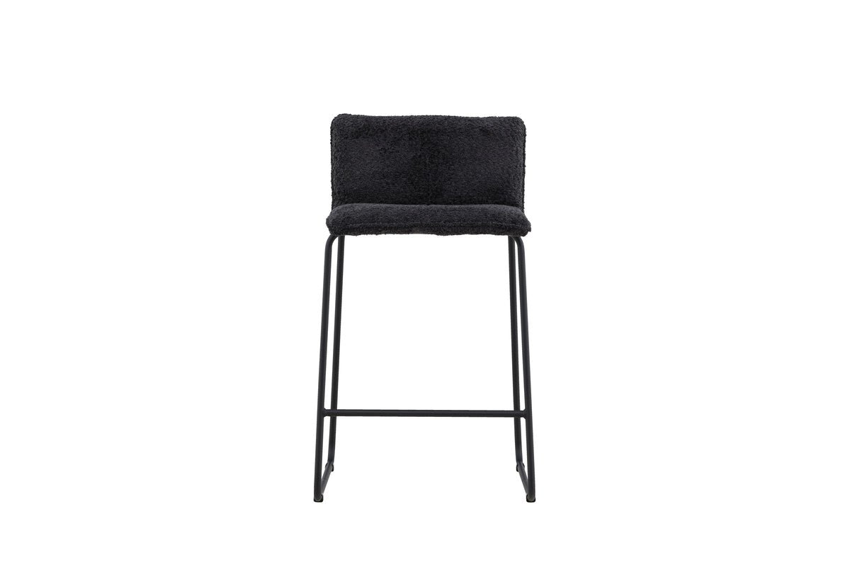 2-piece set - Bombay bar stool with bouclé seat