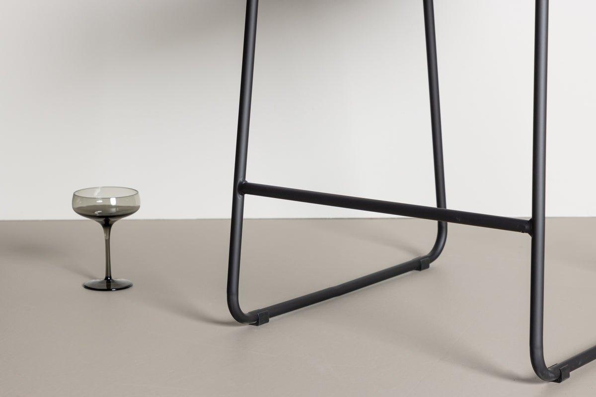 2-piece set - Bombay bar stool with bouclé seat