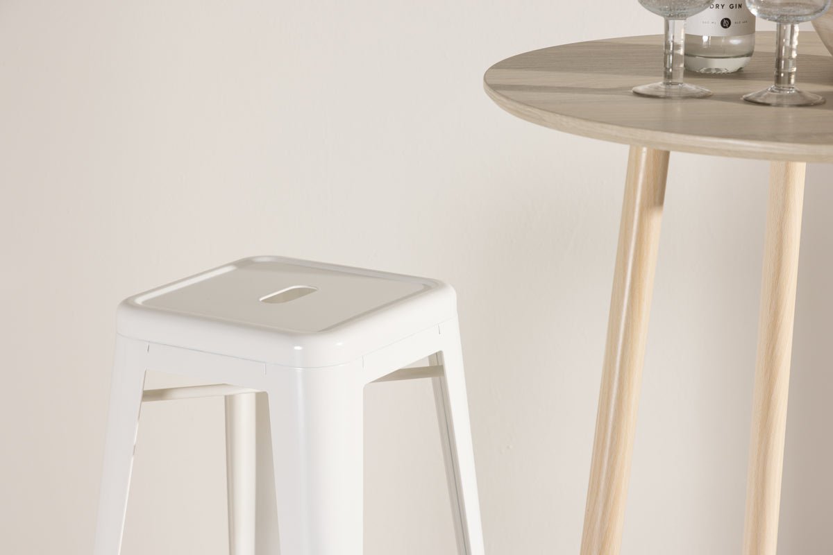 Bar stool Inzersdorf - Elegance in beige steel