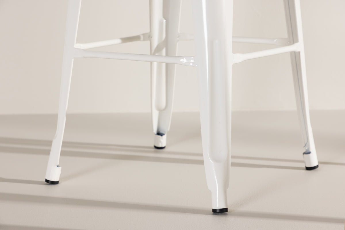 Bar stool Inzersdorf - Elegance in beige steel