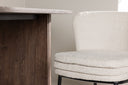 2-piece set - Chair Antonia with soft bouclé seat surface