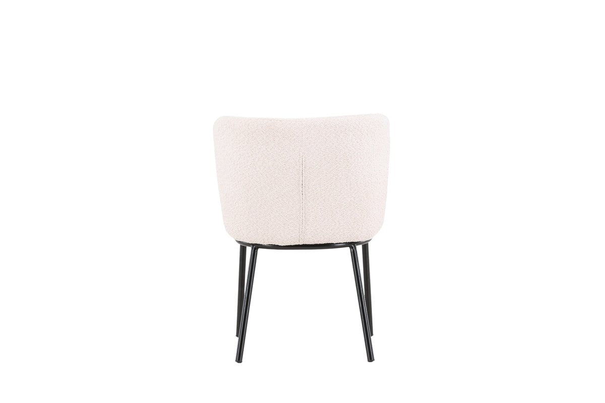 2-piece set - Chair Antonia with soft bouclé seat surface