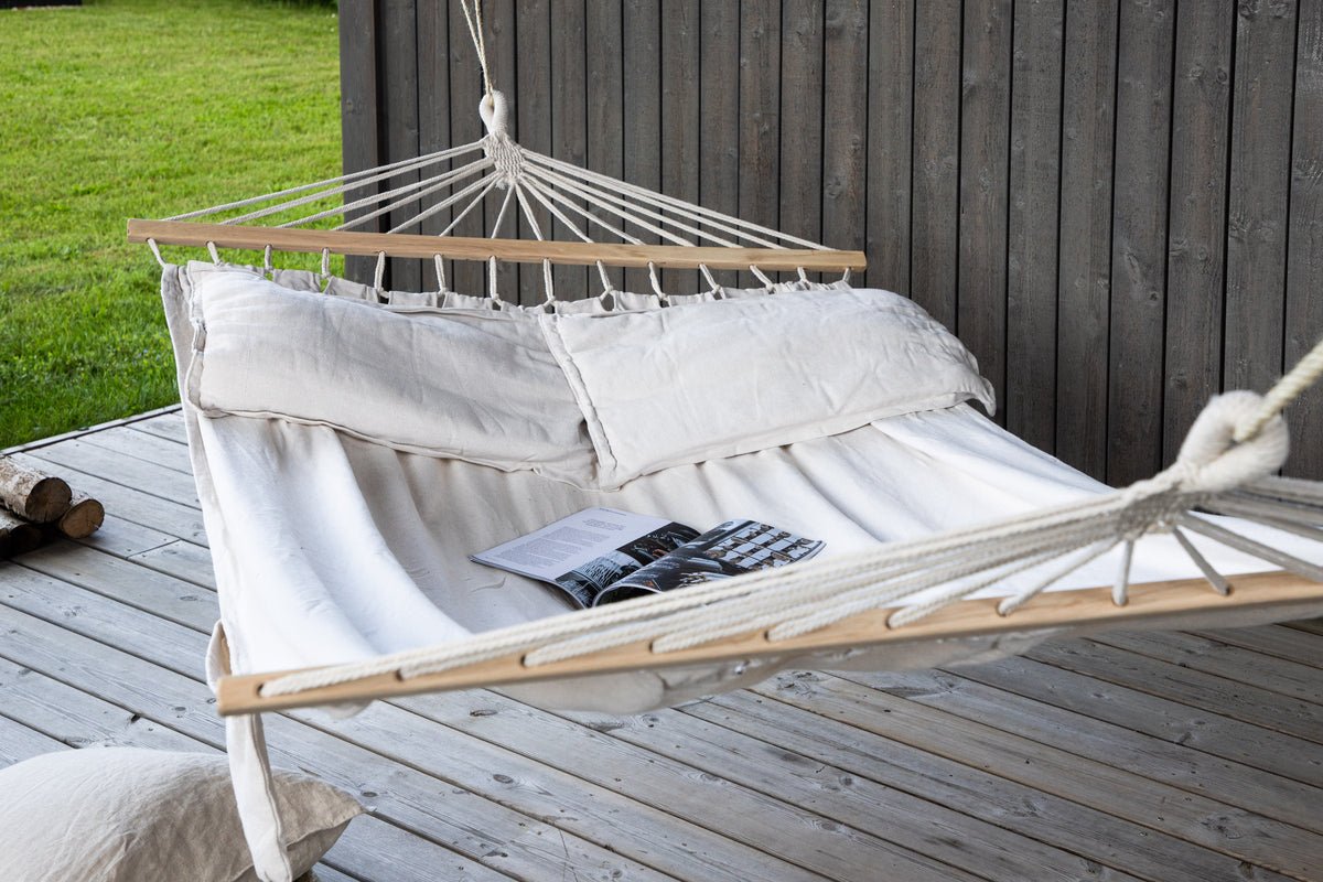 Garden Hammock Carima - made of Cotton in White