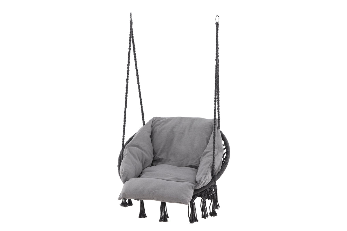 Garden Hanging Chair Vera - made of Polyester in White or Gray