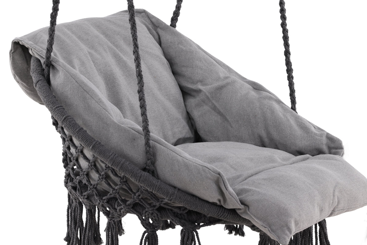 Garden Hanging Chair Vera - made of Polyester in White or Gray