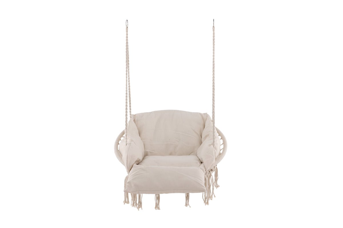 Garden Hanging Chair Vera - made of Polyester in White or Gray