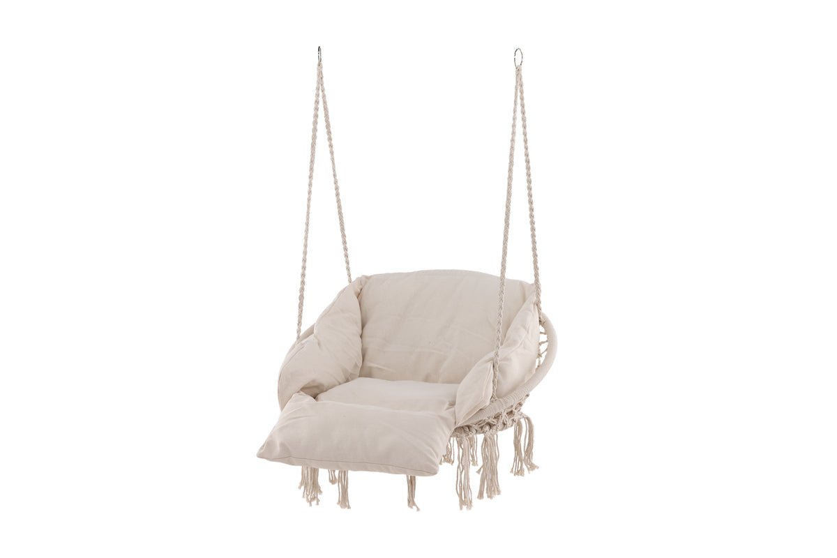 Garden Hanging Chair Vera - made of Polyester in White or Gray