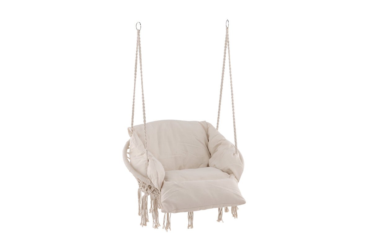 Garden Hanging Chair Vera - made of Polyester in White or Gray