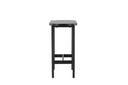 Side table Velo – with steel frame in Black
