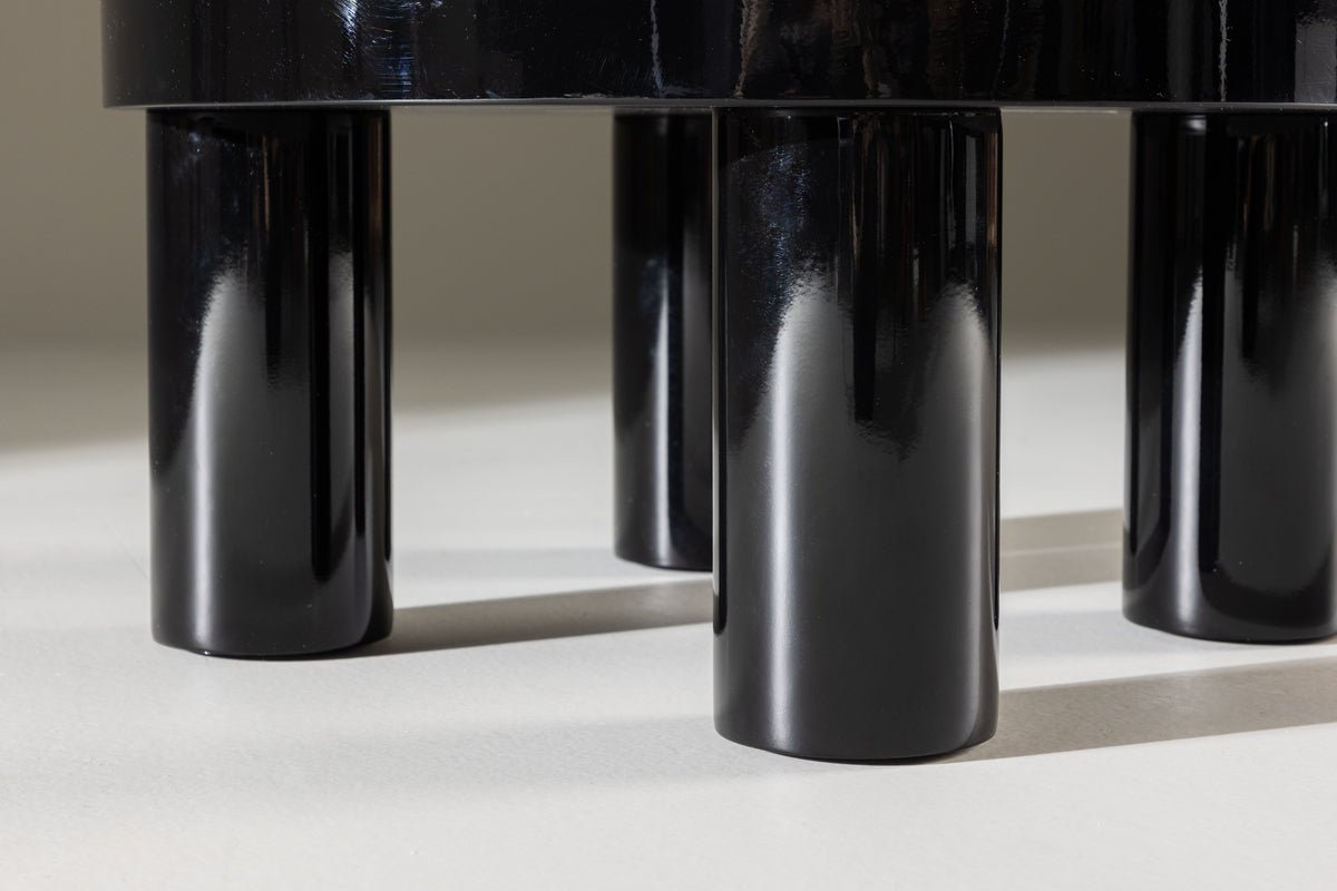 Coffee table/side table Maron - in glossy Black