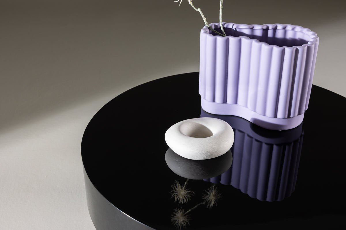 Coffee table/side table Maron - in glossy Black