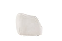 Armchair Elias - in light gray with rounded shapes