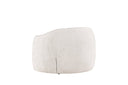 Armchair Elias - in light gray with rounded shapes