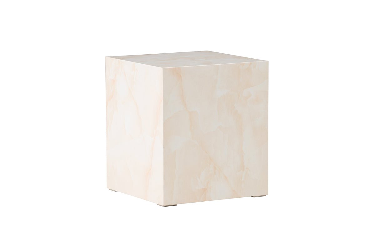 Coffee table/side table Nivara – cube with extraordinary appearance