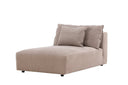 Designer Lounge Sessel Lanzia – Braun mit Leinenoptik