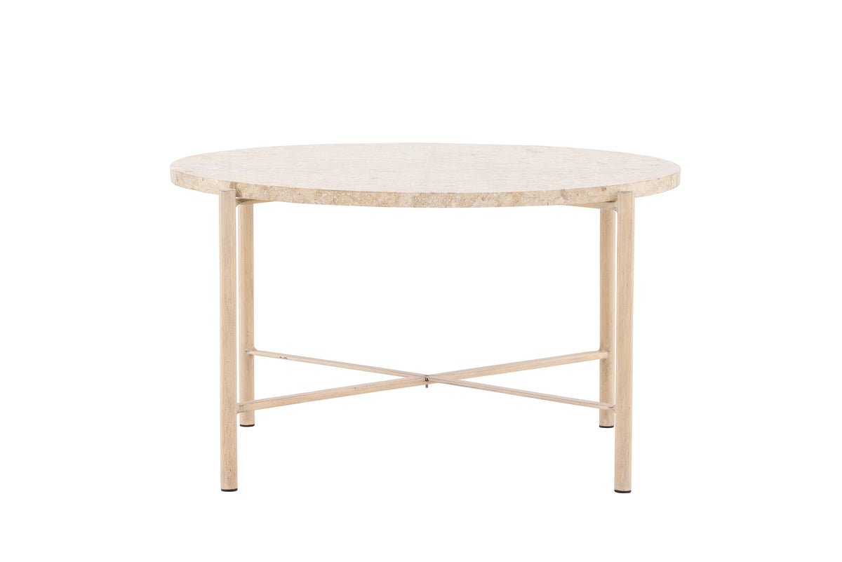 Coffee table/side table Sandelo - with tabletop made of stone