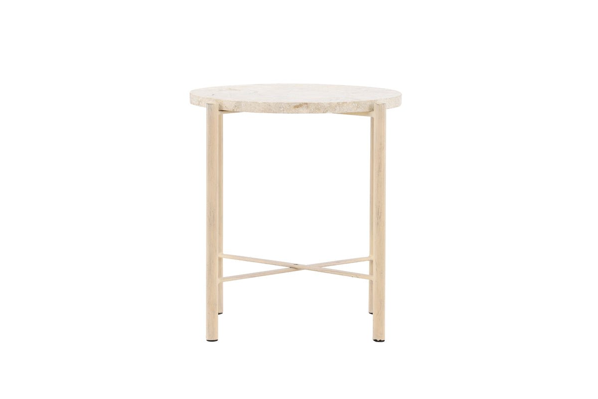 Coffee table/side table Sandelo - with tabletop made of stone