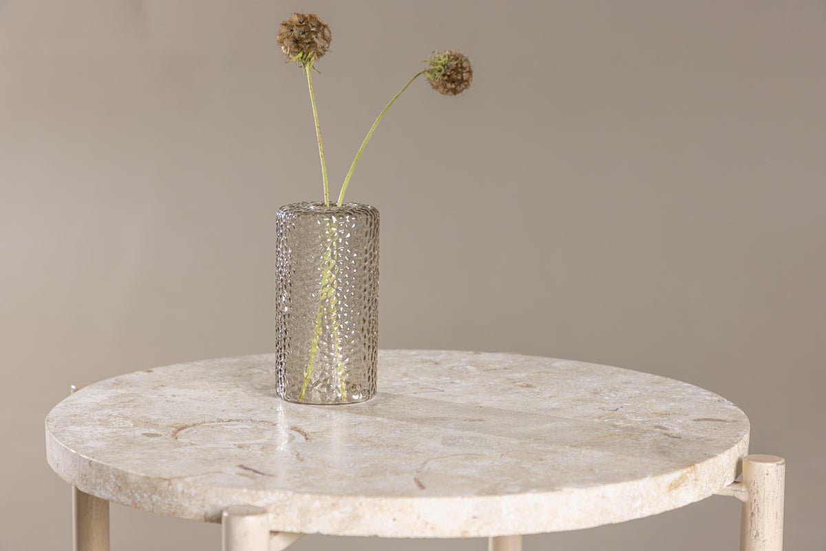 Coffee table/side table Sandelo - with tabletop made of stone