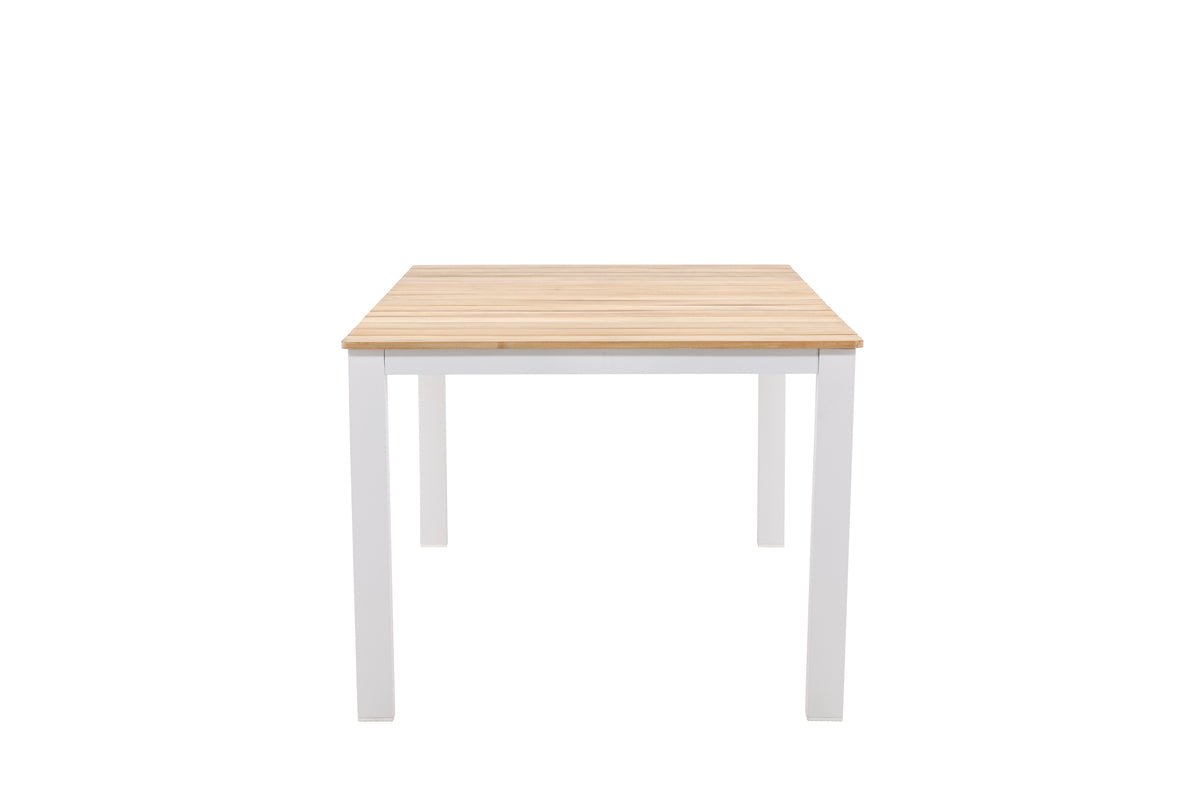 Garden Dining Table Eliano - 210x100 cm with a Teak Wood Tabletop in Natural Finish