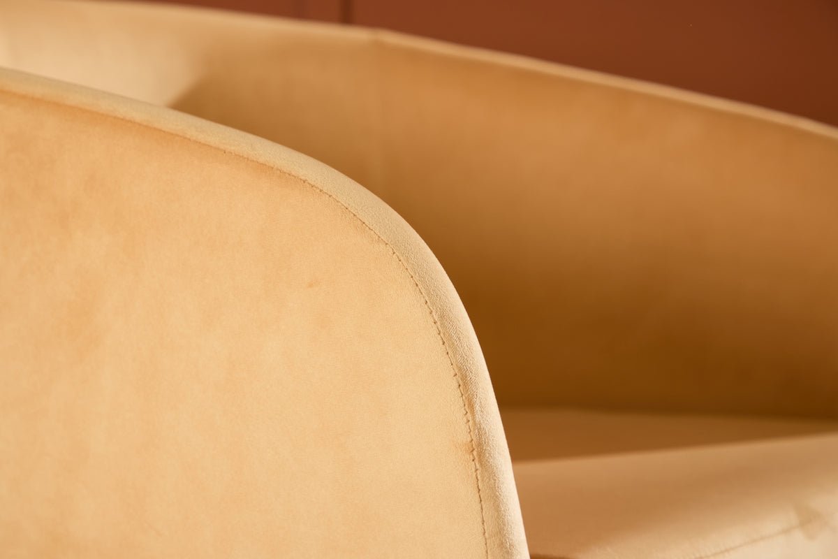 Armchair Sunny - with yellow velvet cover