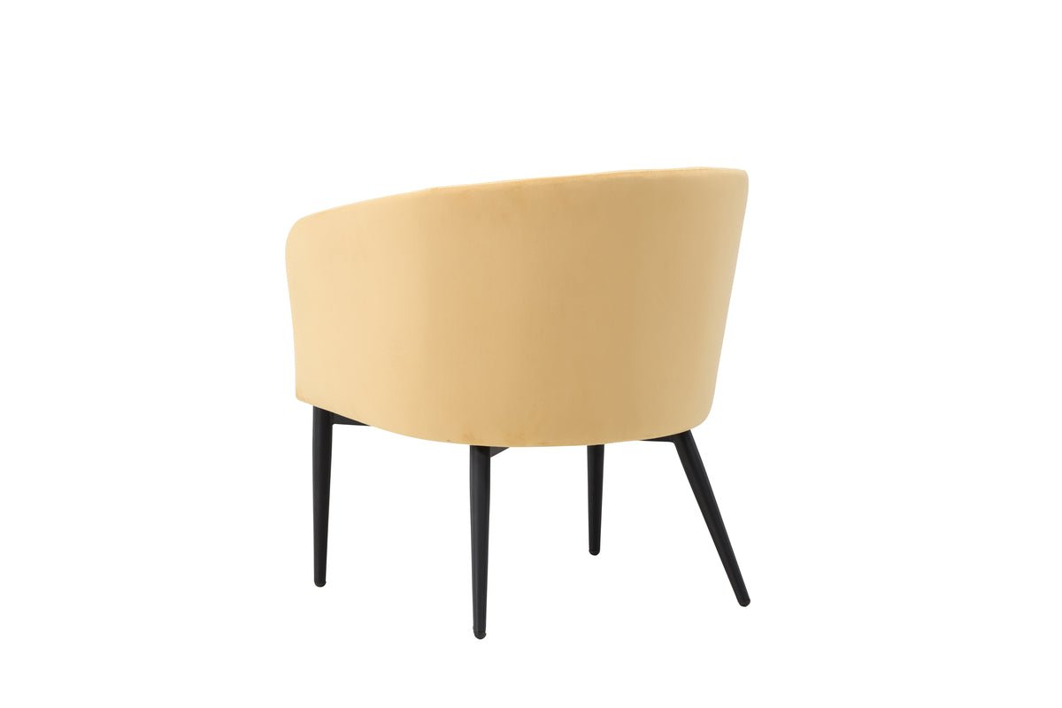 Armchair Sunny - with yellow velvet cover