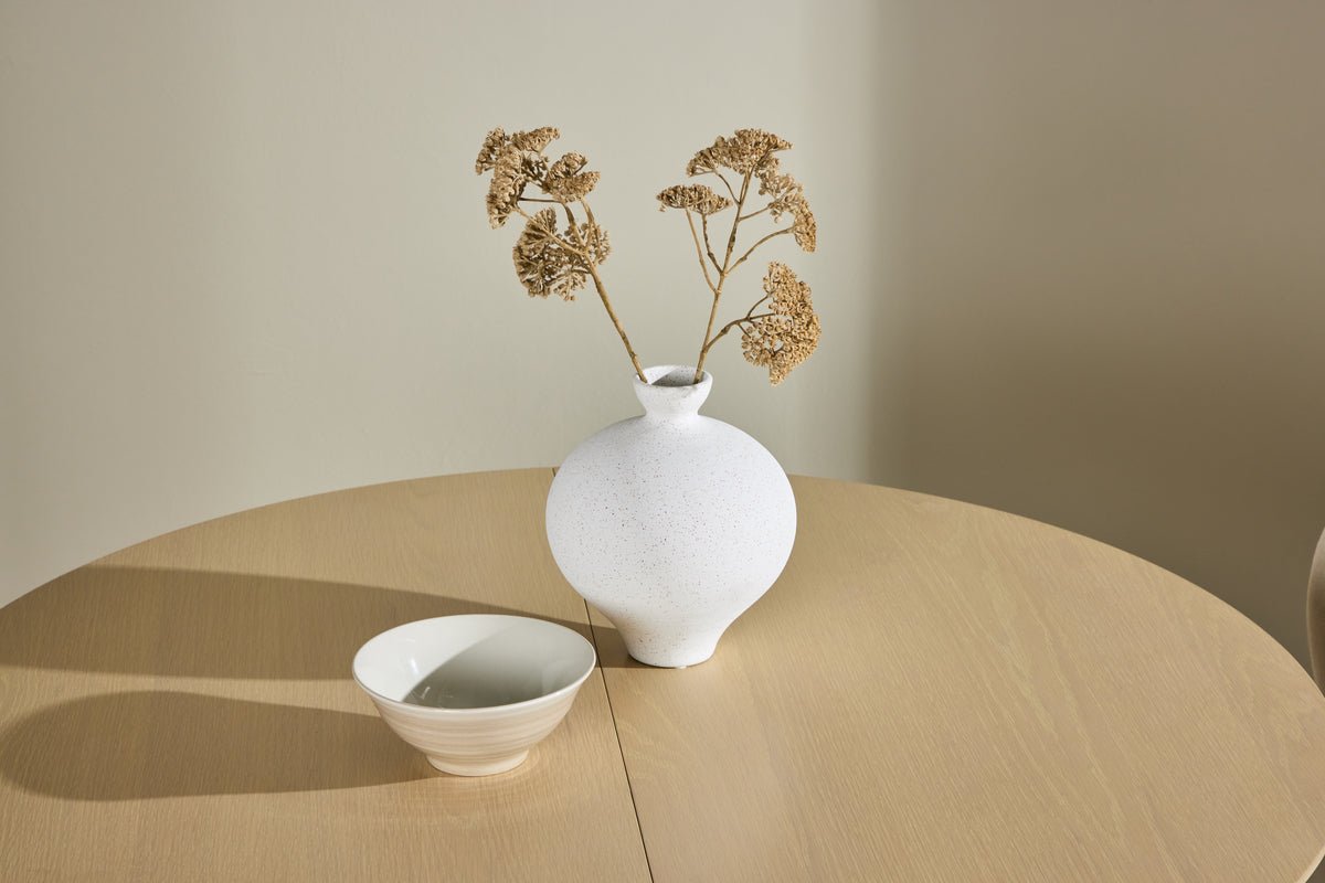 Esstisch Facile - ovaler ausziehbarer Esstisch getüncht