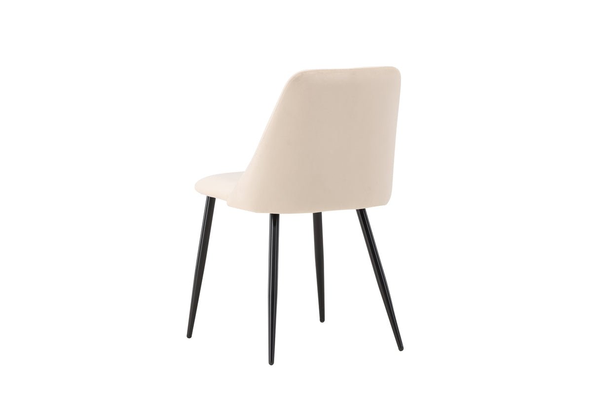 2-piece set - Chair Liora made of soft polyester velvet