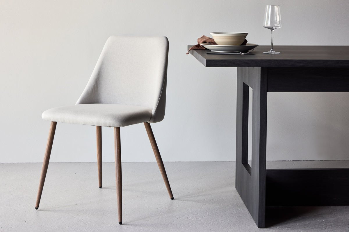 2-piece set - Chair Liora made of soft polyester velvet