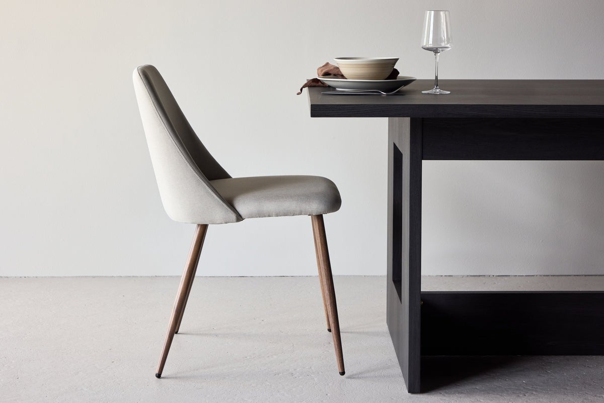 2-piece set - Chair Liora made of soft polyester velvet