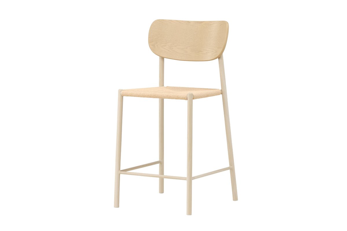 Bar stool Savannah - with a seat made of natural rope weave