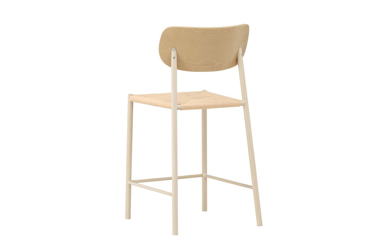 Bar stool Savannah - with a seat made of natural rope weave