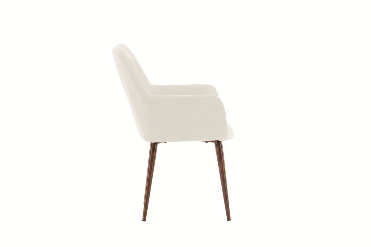 2-piece set - Present chair with legs in deep mocha brown